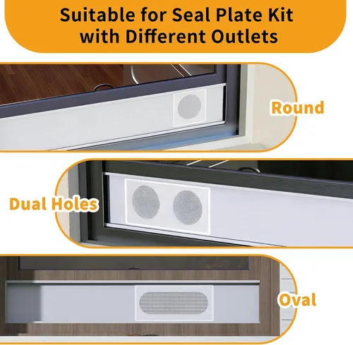 Vista 2 de LBG Prouducts - Kit de ventilación portátil de aire acondicionado para ventana, protector de pantalla de malla, kit de sellado de ventana de CA