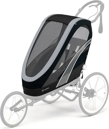 Vista 25 de CYBEX ZENO - Remolque multideportivo 4 en 1, plegado compacto, suspensión de conducción suave y neumáticos llenos de aire, remolque de bebé durante
