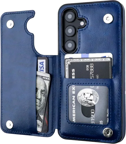 Vista 122 de ONETOP - Funda tipo cartera para Samsung Galaxy S22 con tarjetero, color negro Kickstand,ID/Cash Holder,Case Wallet with Card Slots,Double