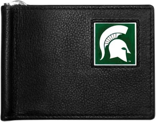 Vista 13 de Siskiyou Cartera deportiva de cuero con clip para billetes de la NCAA