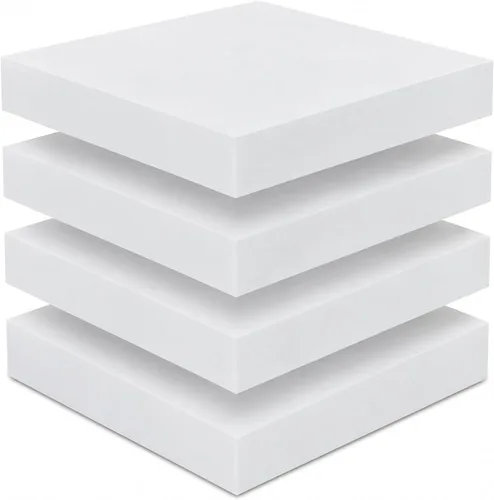 Vista 11 de Frienda Paquete de 4 cojines de espuma de alta densidad de 2 x 18 x 18 Blanco