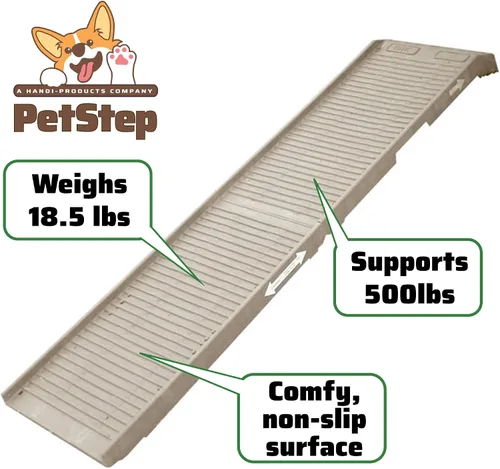 Vista 5 de Petstep Rampa plegable auténtica para mascota, KhakiBeige