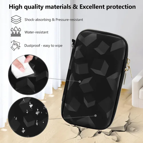 Vista 4 de Supmay Funda rígida de viaje para My Arcade Tetris Pocket Player Pro, juegos de rompecabezas estratégicos, funda protectora de consola