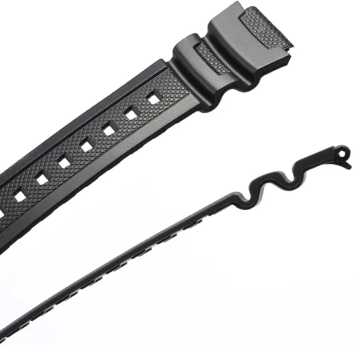 Vista 5 de Correa de reloj de repuesto de resina natural para Casio AE-1200 SGW-300H MRW-200H W-735H correa de goma impermeable, Moderno