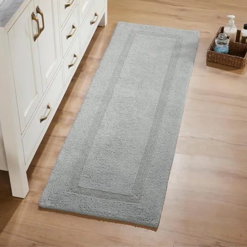 Vista 155 de Better Trends - Juego de 2 alfombras de baño 100% algodón, extra suaves, con borlas, de 17" x 24", alfombra de baño superabsorbente y reversible
