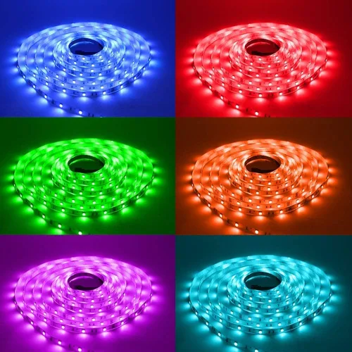 Vista 2 de DAYBETTER - Tira de luces led de 16.4 pies, con control remoto y fuente de alimentación