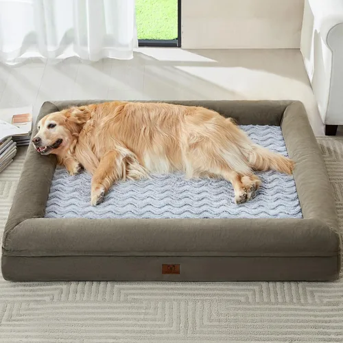 Vista 9 de WNPETHOME Cama extragrande XL para perro, sofá lavable para perro con funda impermeable extraíble, sofá cama grande ortopédica para mascotas