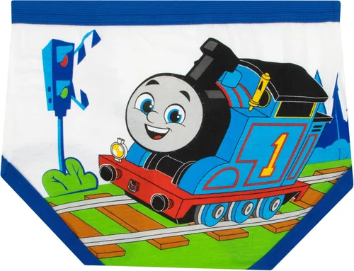 Vista 2 de Thomas & Friends Paquete de 5 calzoncillos para niños Thomas The Train Boxers para niños Ropa interior de algodón para niños