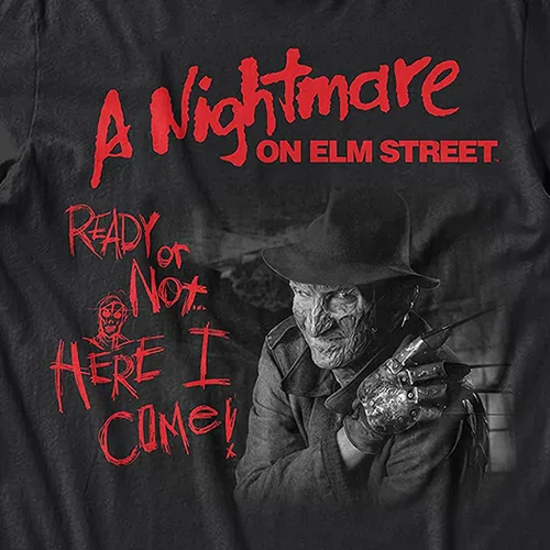 Vista 2 de Nightmare On Elm Street Camiseta para hombre - Camiseta de película de Freddy Krueger - Camiseta de terror (negro, XXL), Negro