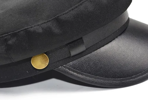 Vista 4 de Brcus Gorra para hombre y mujer, diseño de capitán de marinero, boina de pico