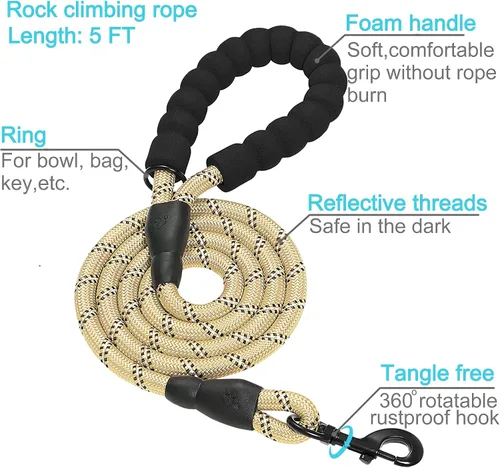 Vista 3 de haapaw Martingale - Collar de perro con hebilla de liberación rápida reflectante para perros pequeños, medianos y grandes