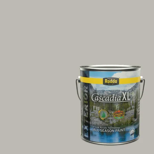 Vista 95 de Rodda Paint CASCADIA XL Pintura e imprimación satinada para exteriores en uno, cuarto de galón, Metropolis Mood