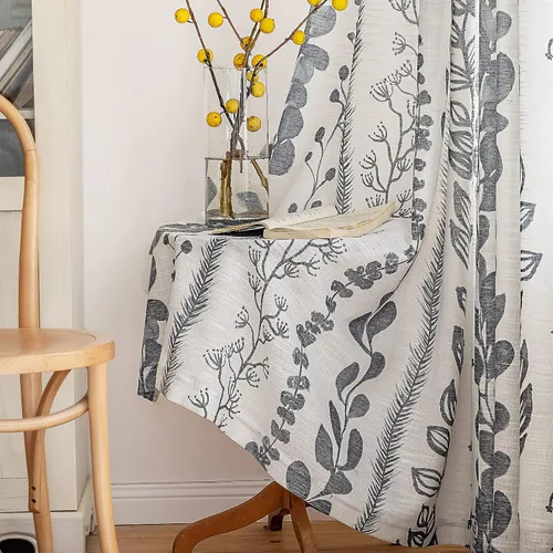 Vista 15 de MEETSKY Cortinas verde salvia de 63 pulgadas de largo, cortinas boho para sala de estar y dormitorio, cortinas semitransparentes de estilo lino