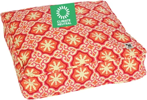 Vista 26 de Molly Mutt Pequeña Funda para Cama de Perro, Amarillo por la Mañana, Verde Oliva y Azul Claro