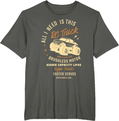 Vista 5 de Todo lo que necesito es este camión RC y una camiseta sin escobillas más rápida RC Motor Negro