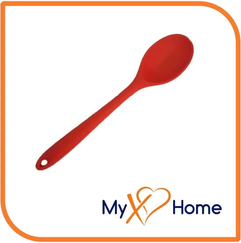 Vista 2 de Cuchara de silicona roja de 8" de MyXOHome