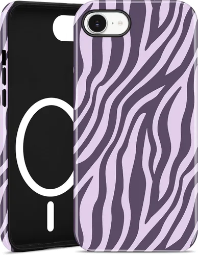 Vista 81 de Jusy Funda magnética Zebra para iPhone XR, color negro