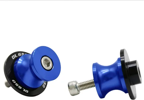 Vista 13 de Tornillos de soporte de brazo oscilante trasero con motor para Suzuki DL650 V-Strom 2004-2013 2012 2011 DL 650 V Strom M8 deslizadores de marco Negro