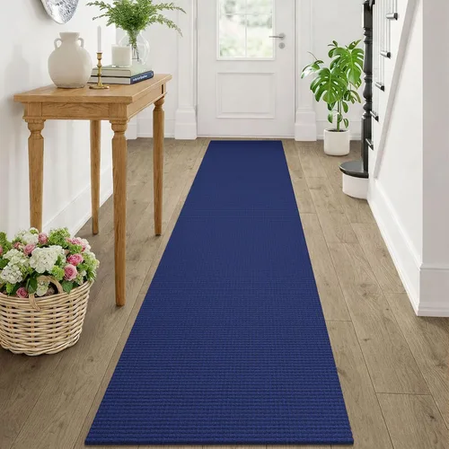 Vista 221 de KOZYFLY - Tapete para puerta de interior, lavable, pequeña, antideslizante, con respaldo de goma, felpudo de algodón para el hogar, color negro