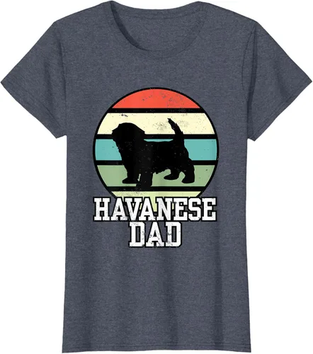 Vista 17 de Camiseta Havanese Dad I Retro Havanese