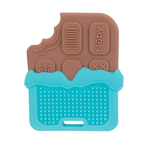 Vista 3 de Nuby Mordedor de barra de chocolate de silicona para más de 3 meses