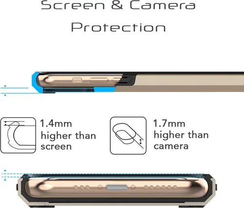 Vista 5 de Luvvitt Ultra Armor - Funda diseñada para iPhone 11 Pro Max 6.5 2019 con placa de metal extraíble para soporte magnético