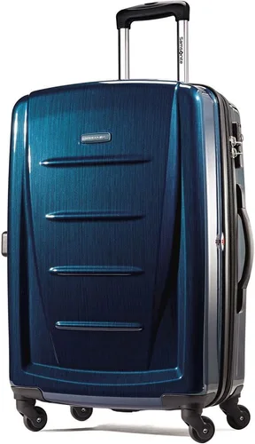 Vista 263 de Samsonite Winfield 2 Equipaje rígido con ruedas giratorias, Azul profundo, Juego de 3 piezas (20/24/28)