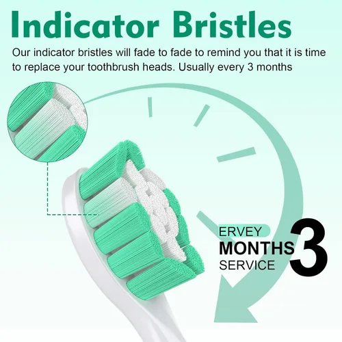 Vista 6 de Cabezales de cepillo de dientes de repuesto para Philips Sonicare E Series Essence Elite Xtreme Advance CleanCare All Screw On Cepillo de dientes