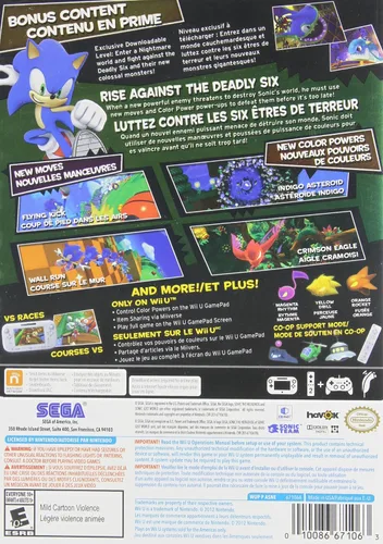 Vista 2 de Sonic Lost World - Nintendo Wii U