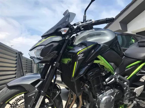 Vista 6 de motorcycle windshield Motorcycle Double Bubble Windshield WindScreen Screen Compatible with 2017 2018 2019 Compatible with Kawasaki Z900 Z 900 ZR900