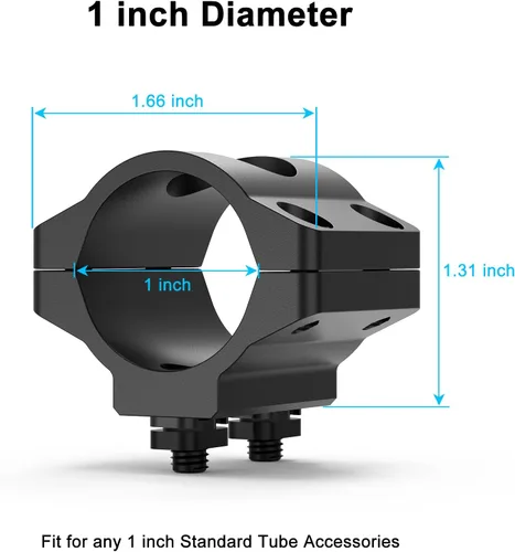Vista 4 de Flashlight Mount M Lock Rail M Lock Light Mount