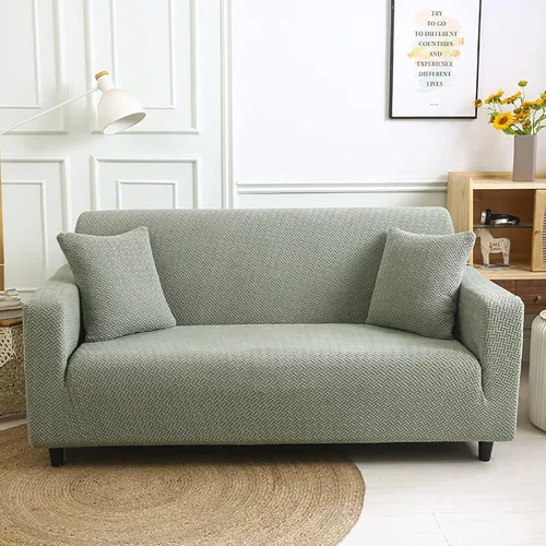 Vista 16 de Funda elástica para sillón, funda de sillón gruesa y elástica de tela jacquard, protector de muebles de color sólido, funda de sofá para niños