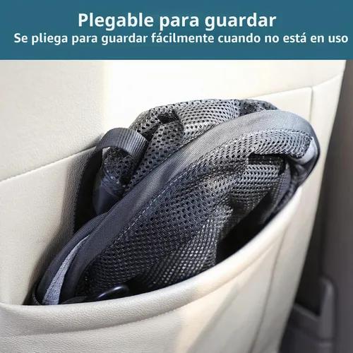 Vista 8 de Petsfit Barrera de coche para perro, barrera para mascotas, malla para asiento trasero de perro con cuerda de ajuste y gancho, adecuada