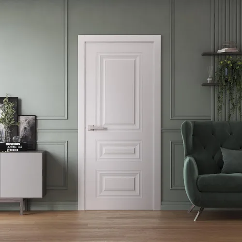 Vista 2 de SARTODOORS Panel de puerta de losa 18 x 84 pulgadas Base 7233 Blanco Puertas de dormitorio de baño