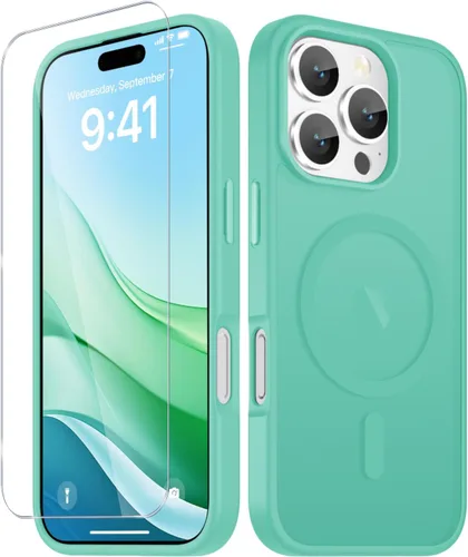 Vista 1430 de Funda para Google Pixel 10 Pro XL, cubierta magnética mate, color negro Fit for MagSafe, Screen Protector included, Shockproof Military Grade