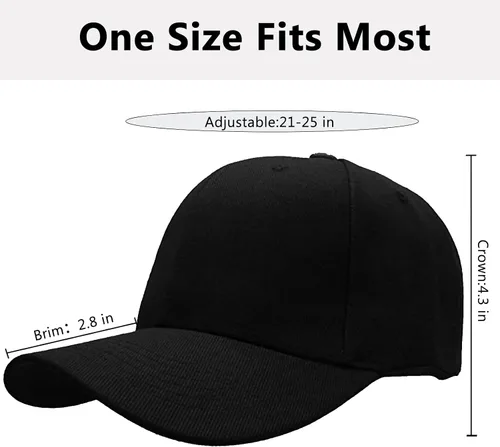 Vista 5 de Gorra de béisbol para hombre y mujer, de algodón, clásica, ajustable, liso, de perfil bajo, unisex