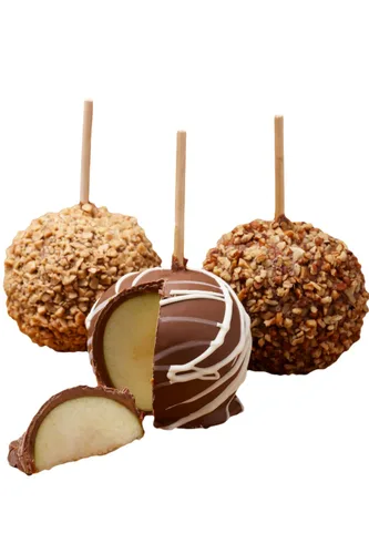 Vista 3 de Manzana de caramelo de chocolate con leche (individual) - Ideas únicas para regalos, familias, vacaciones, fiestas, vacaciones