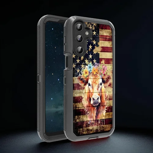 Vista 4 de Diseñada para Galaxy A17 5G de 6.7 pulgadas, resistente, resistente y duradera, a prueba de golpes, híbrida de doble capa, funda protectora de doble