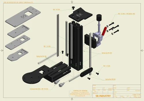 Vista 8 de SB21 Desk Mount for The Flight Sim Game Joystick,hotas desk mount,Thrustmaster Warthog,winwing orion,vkb,virpil stick & throttle mount systemwith
