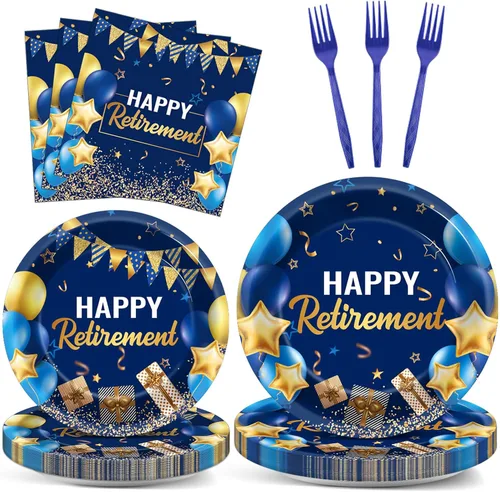 Vista 22 de gisgfim 96 piezas de suministros para fiesta de cumpleaños de 18 años, platos de papel, servilletas, hora de ser adulto, rojo y negro, juego