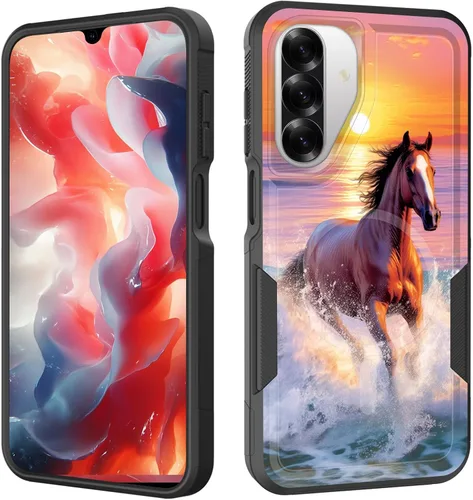 Vista 43 de Funda magnética para Galaxy A16 5G, [compatible con MagSafe] [protección contra caídas de grado militar] Funda resistente a prueba de golpes