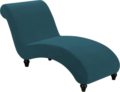 Vista 21 de FantasDecor Funda Elástica para Chaise Lounge Funda de Silla con Patrón de Celosía con Reposabrazos para Sala de Estar Dormitorio Doble Brazo Tela