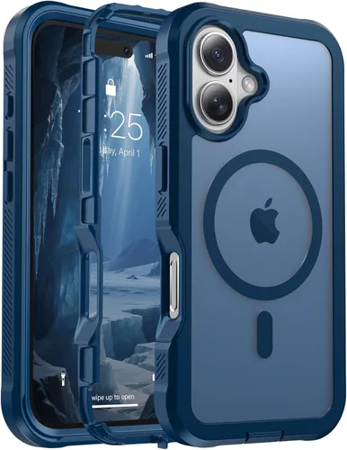 Vista 62 de jaroco - Funda magnética compatible con MagSafe para iPhone 11 de 6.1 pulgadas; protección de grado militar contra caídas, de doble capa