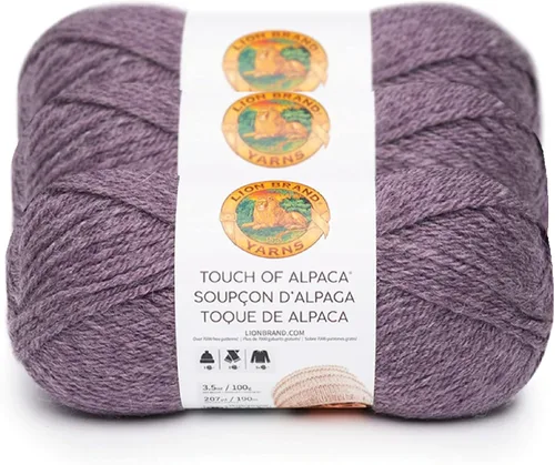 Vista 28 de Lion Brand Yarn Hilo Touch of Alpaca (1 madeja), color negro