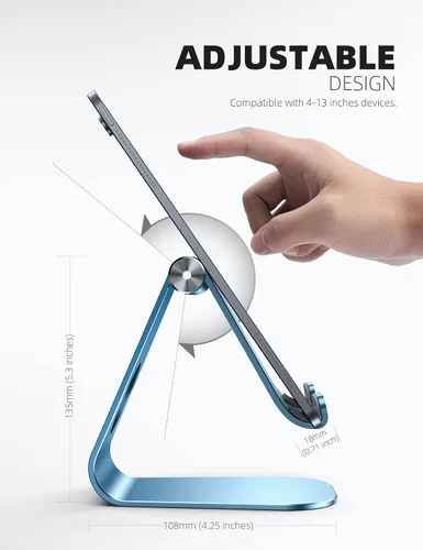 Vista 48 de Soporte ajustable para ipad, soporte para tableta Lamicall, Gris espacial