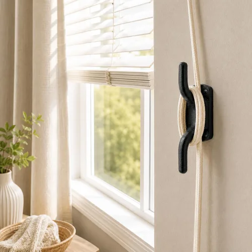 Vista 9 de Hierro Forjado Abastecimiento de la ventana gancho Negro 4" H Renovator