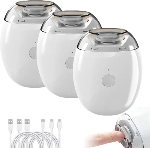 Vista 11 de Cortaúñas eléctrico automático 2026 Molinillo de uñas recargable por USB con luz LED Herramienta silenciosa de cuidado de uñas de 3 velocidades