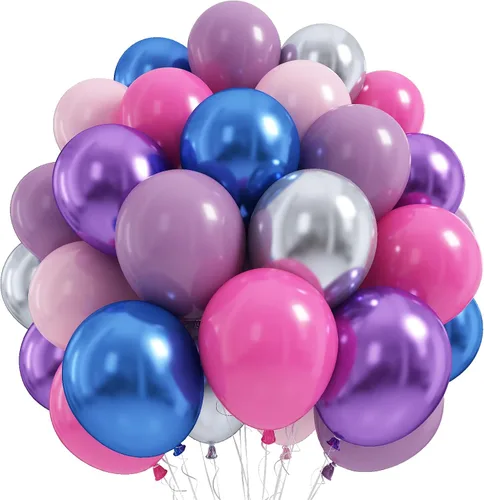 Vista 32 de Globos negros y dorados de graduación con globos de aluminio de graduación, globos metálicos de color negro, blanco, arena, beige, dorado