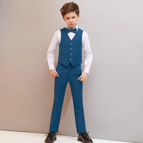 Vista 2 de Conjunto de traje formal de vestir ajustado para niños