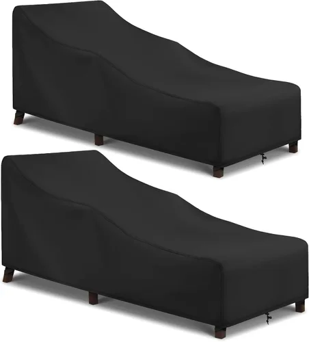 Vista 8 de Arcedo Funda para Silla de Descanso de Exterior Paquete de 2, Funda Impermeable para Muebles de Patio para Piscina y Playa Exterior, Protección